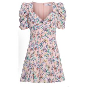 LIKELY Emmy Dress NWT Size 8 Rose Shadow Floral Puff Sleeve $228